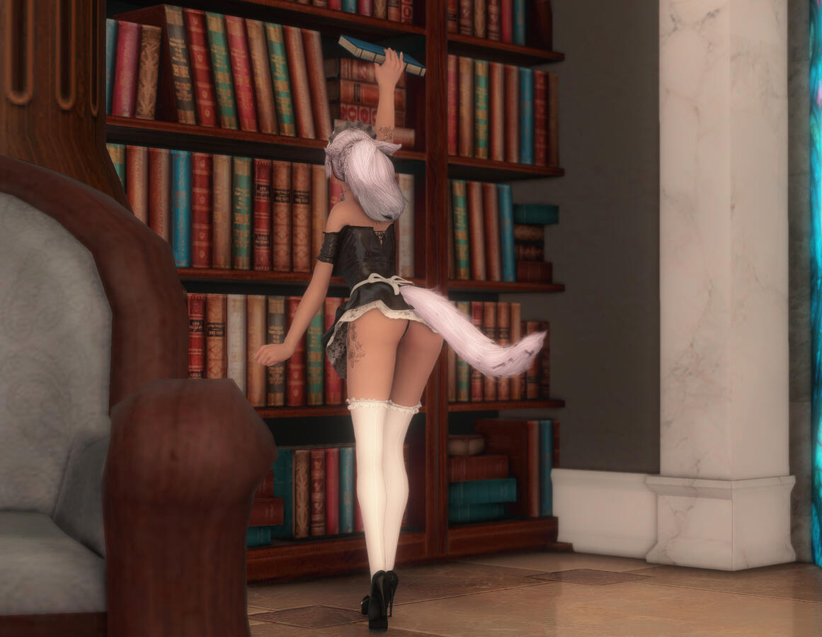 Maid to Serve - Reaching up