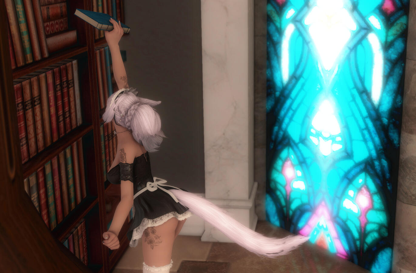 Maid to Serve - shelf reaching